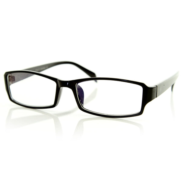 Optical RX Rectangular Basic Frame Clear Lens Glasses - zeroUV