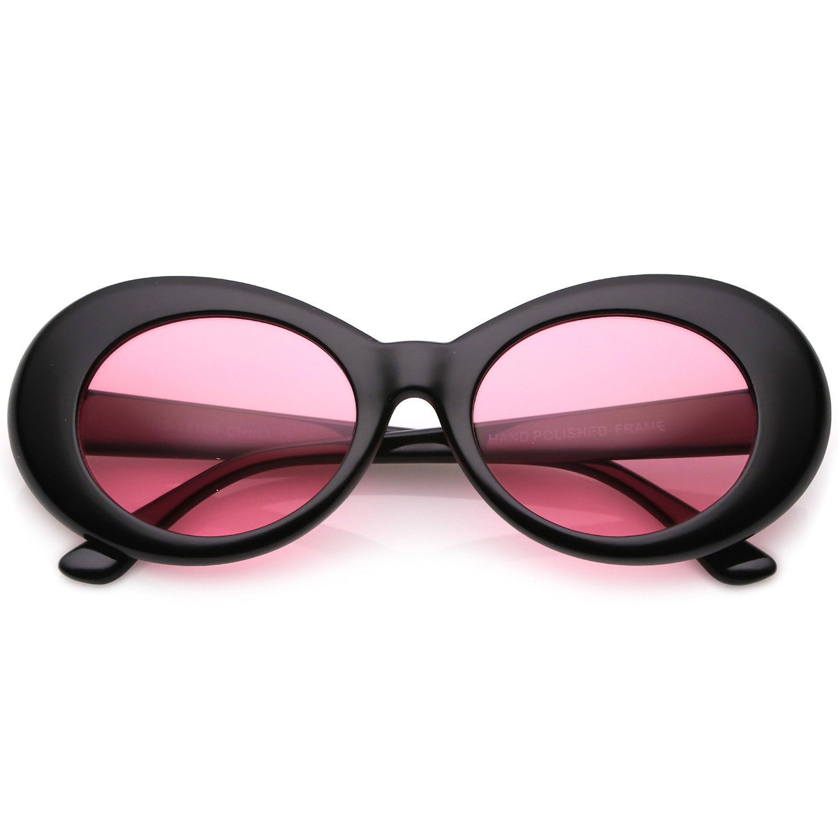 Retro 90s Fashion Clout Oval Round Pantone Lens Sunglasses Zerouv 