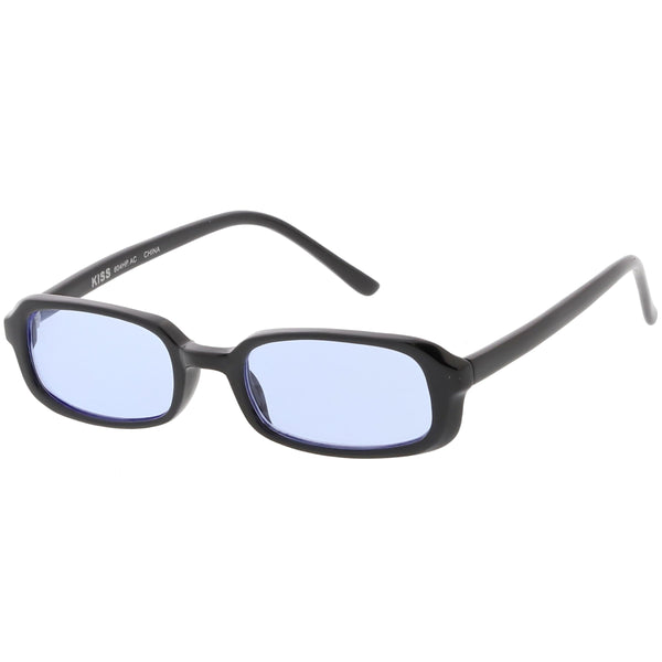 Retro Dead Stock Small Square Color Tone Lens Sunglasses - zeroUV