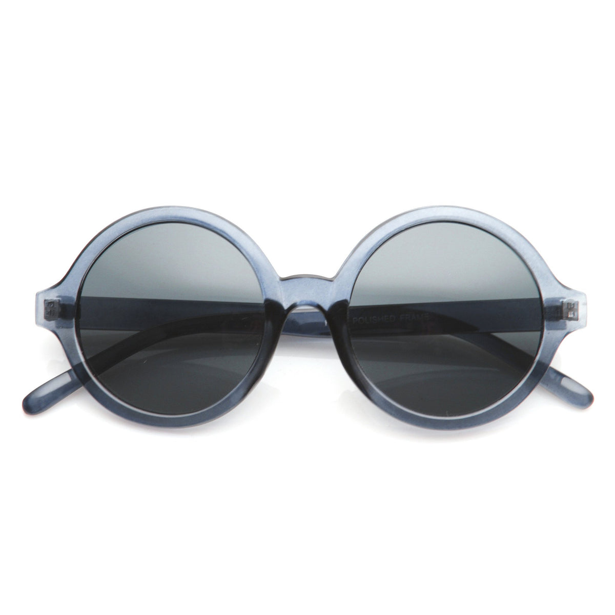 Retro Sleek Large Round Fashion Sunglasses Zerouv 6452