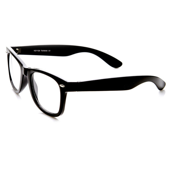 Retro Classic Wayfarer Rx Optical Clear Lens Glasses Zerouv 