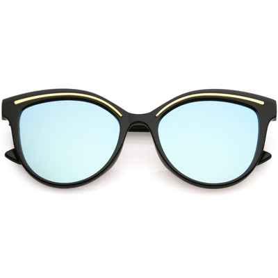 polarized mirrored cat eye sunglasses