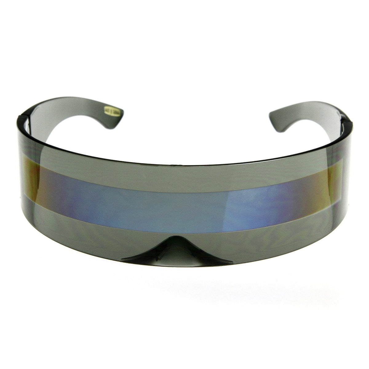 Futuristic Retro Mirror Wrap Around Shield Sunglasses Zerouv 