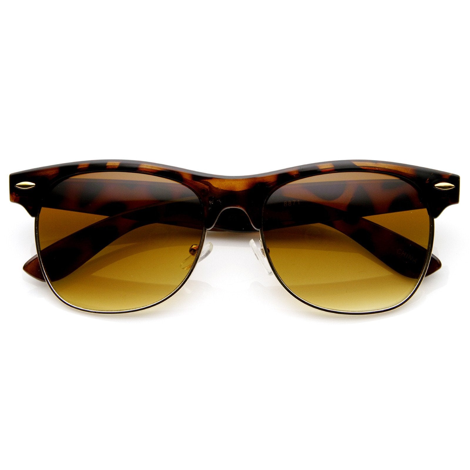 1950s Vintage Inspired Retro Half Frame Sunglasses Zerouv 