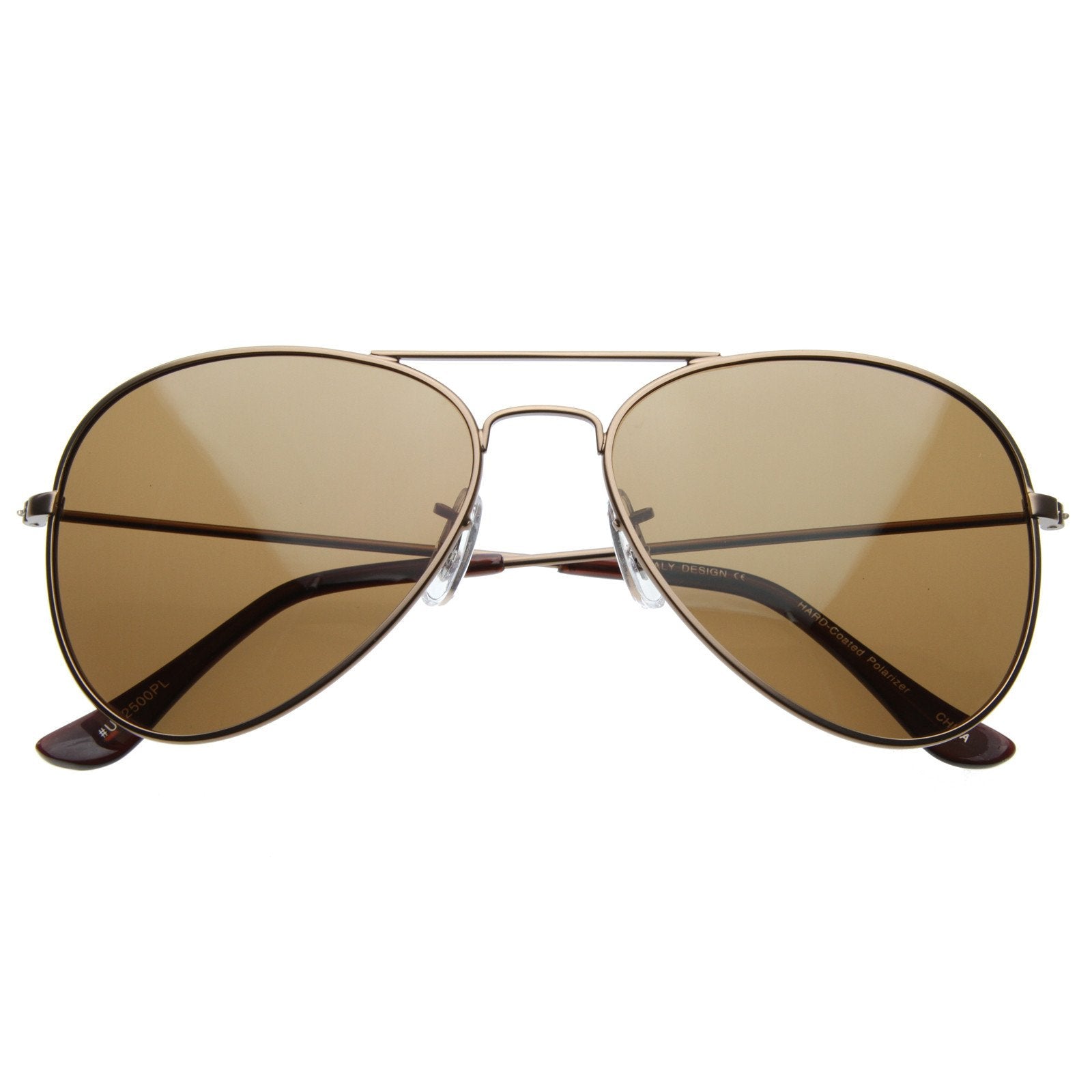 Premium Classic Polarized Lens Metal Aviator Sunglasses 6010 - zeroUV