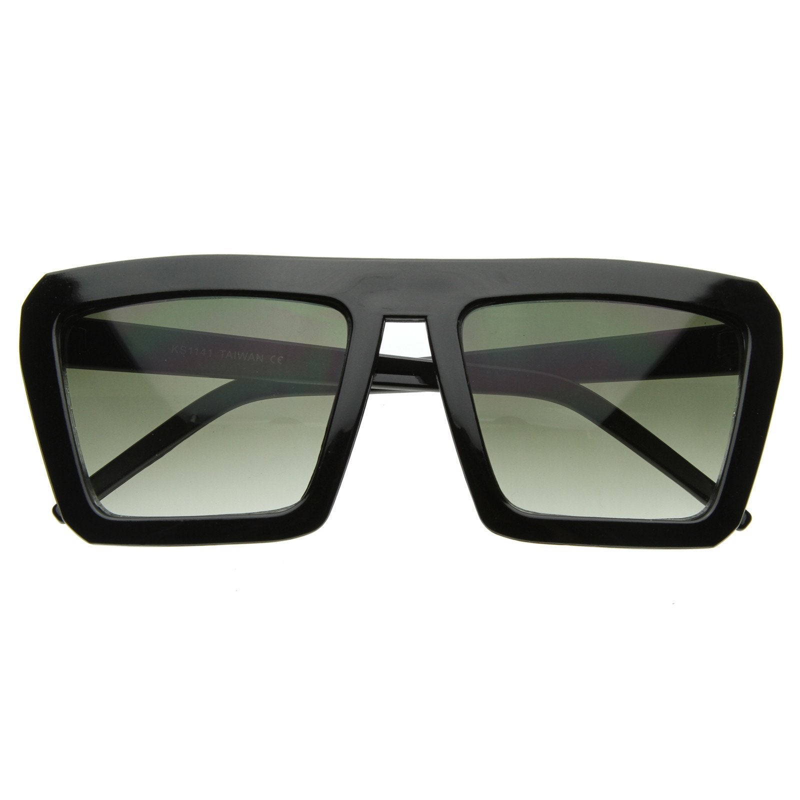 Download Retro 80's Futuristic Flat Top Square Sunglasses - zeroUV