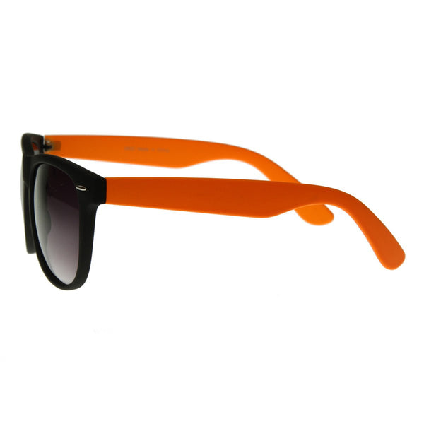 Retro Neon Color 2 Tone Horned Rim Sunglasses Zerouv 