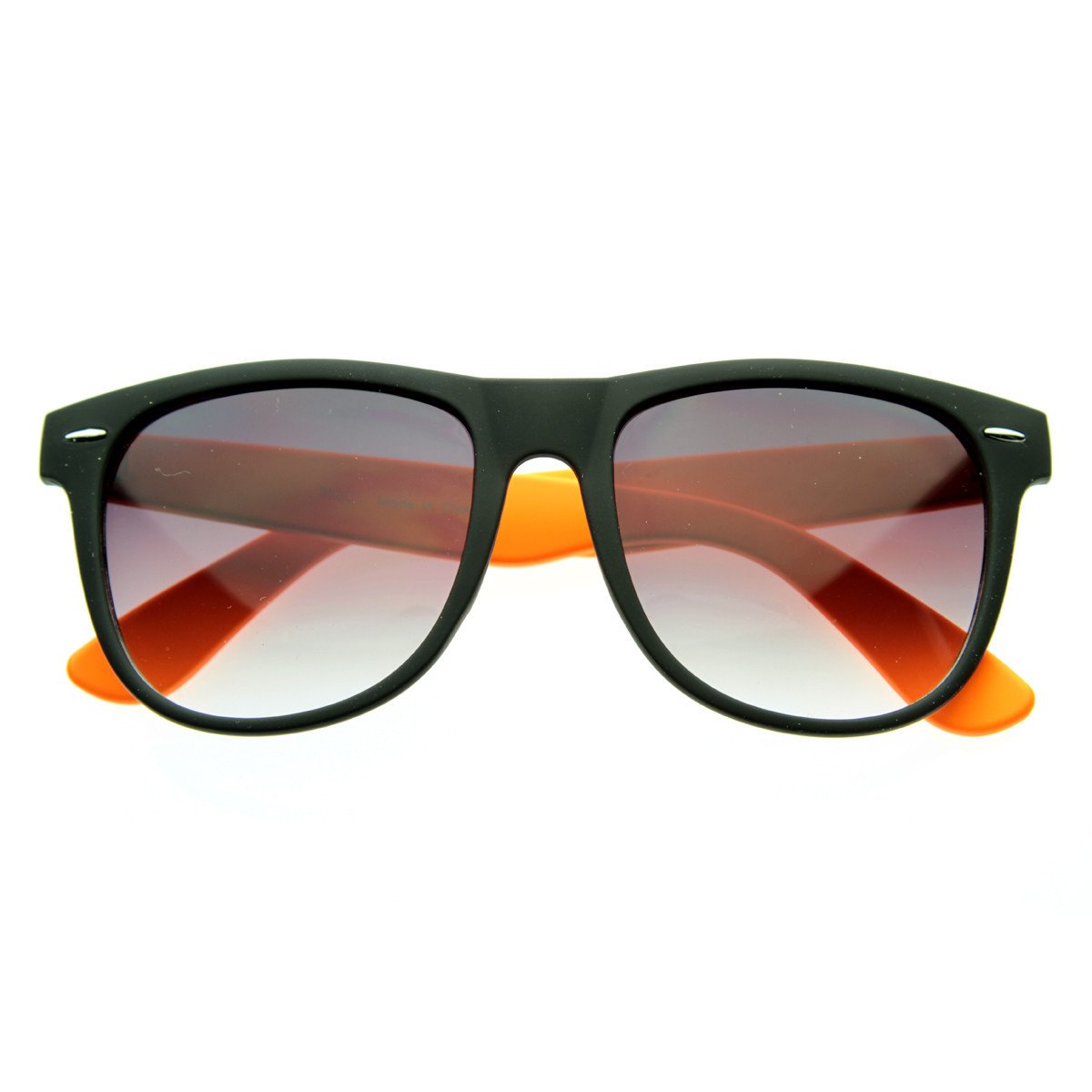 Retro Neon Color 2 Tone Horned Rim Sunglasses Zerouv 