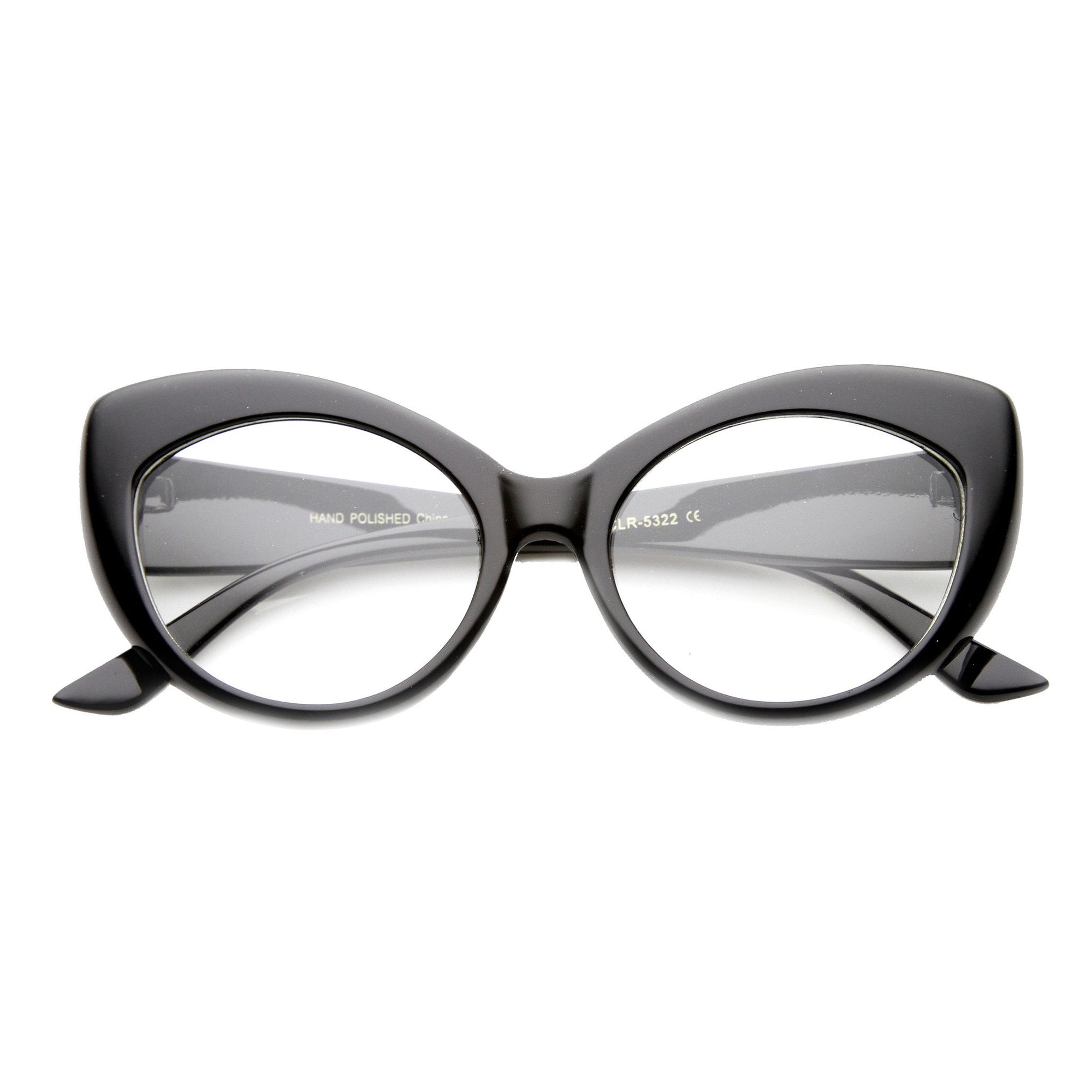 Classy Elegant RETRO Cat Eye Style Clear Lens EYE GLASSES Black Fashion  Frame • $14.99