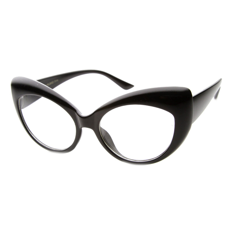 Classy Elegant RETRO Cat Eye Style Clear Lens EYE GLASSES Black Fashion  Frame • $14.99