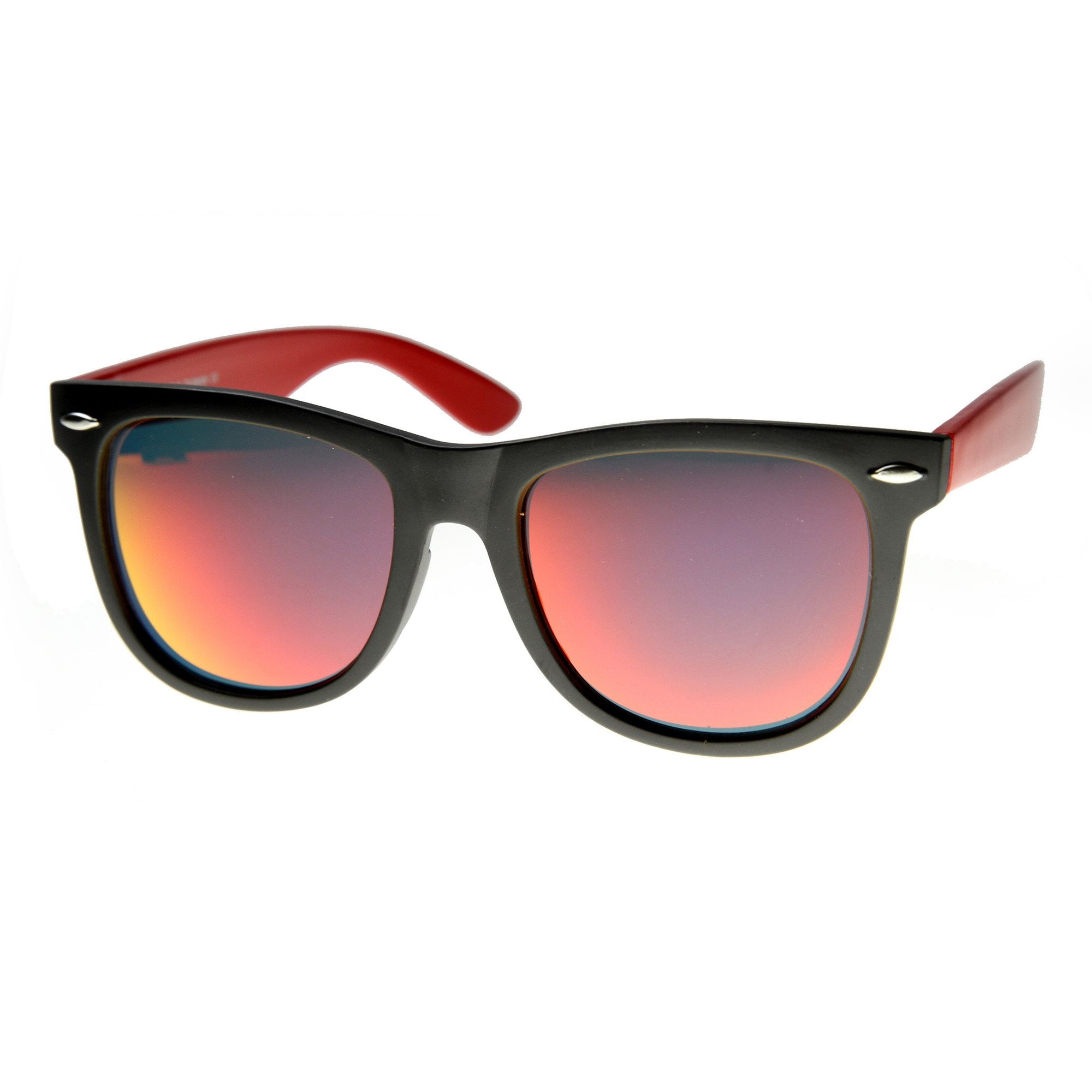 Dark reflective colored mirror lens – Locs Sunglasses