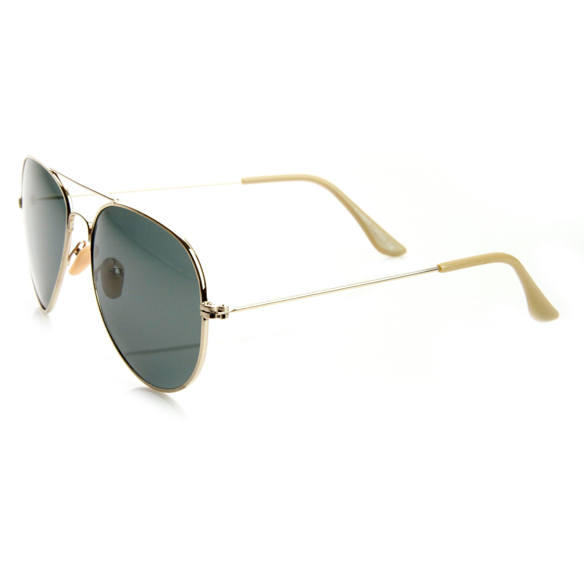 Standard Classic Military Metal Aviator Sunglasses Zerouv 