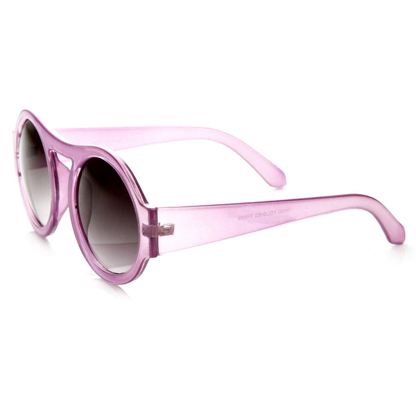 Womens Fashion Colorful Retro Round Sunglasses 8848 Zerouv 