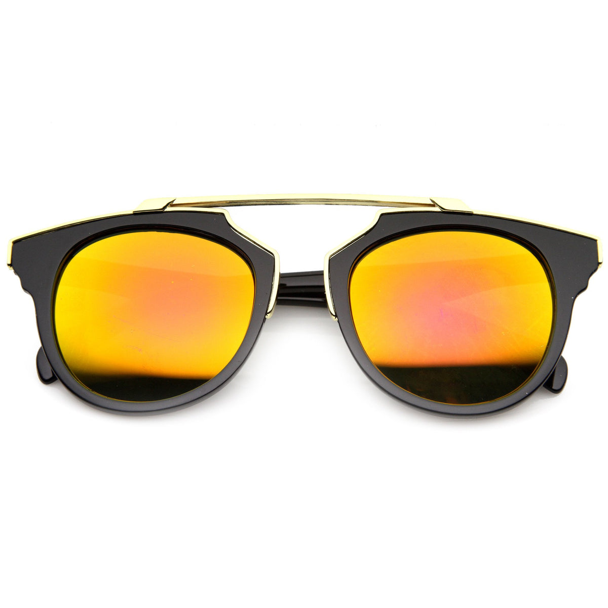 Intricately Design Retro Horn Rim Revo Lens Sunglasses Zerouv 