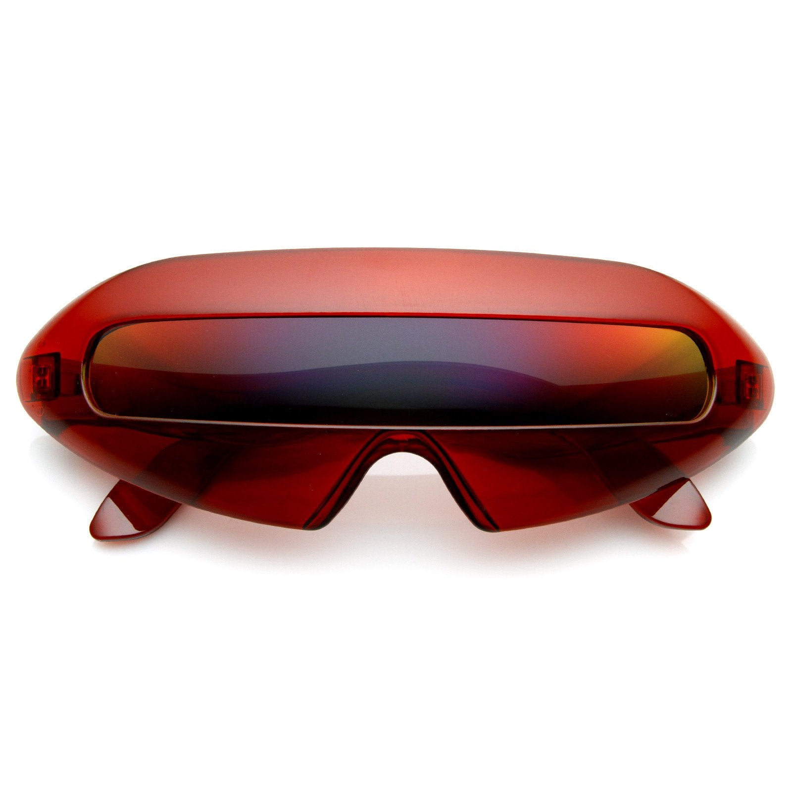 Retro Futuristic Cyclops Mirrored Lens Wrap Around Sunglasses 9125 Zerouv 