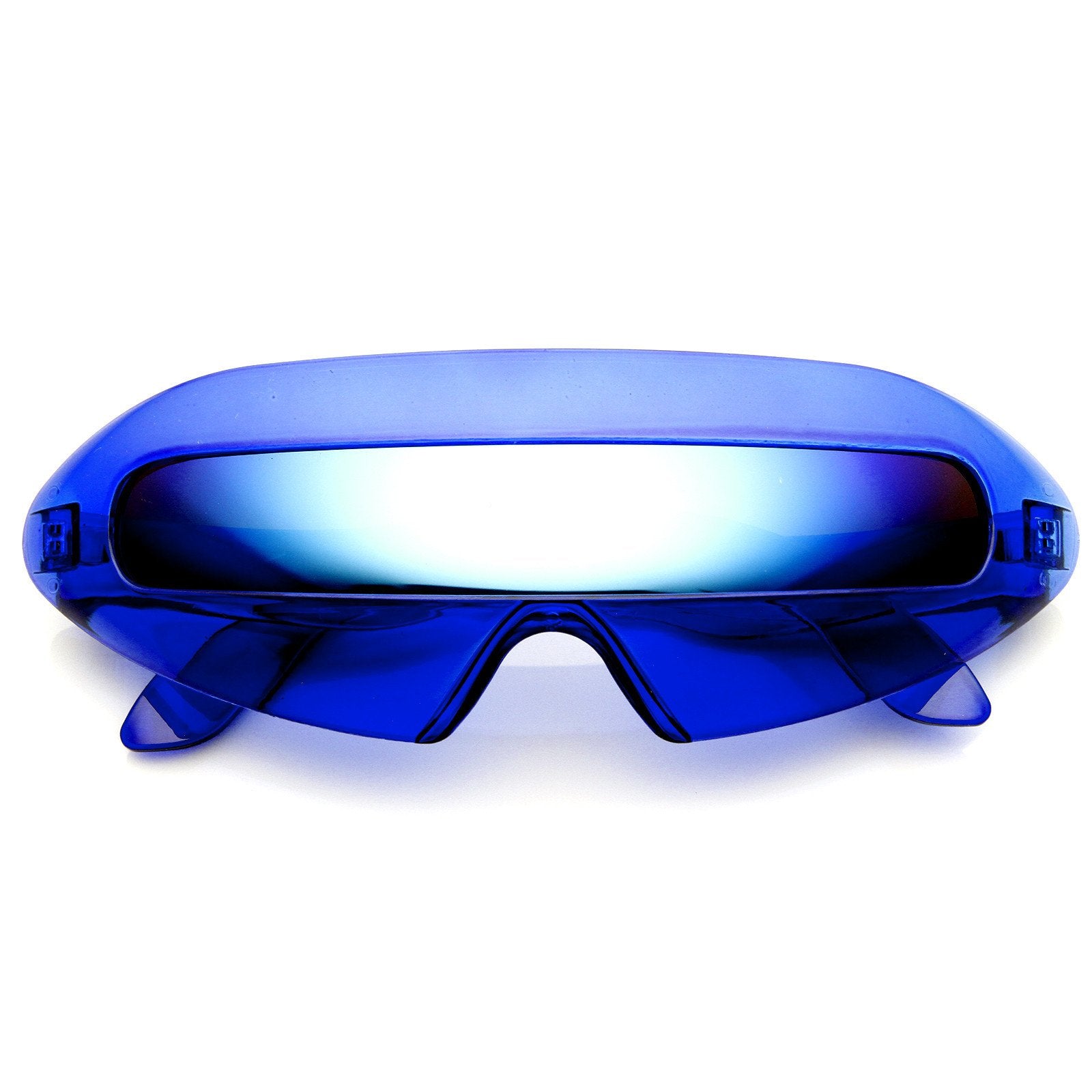 Retro Futuristic Cyclops Mirrored Lens Wrap Around Sunglasses 9125 Zerouv 