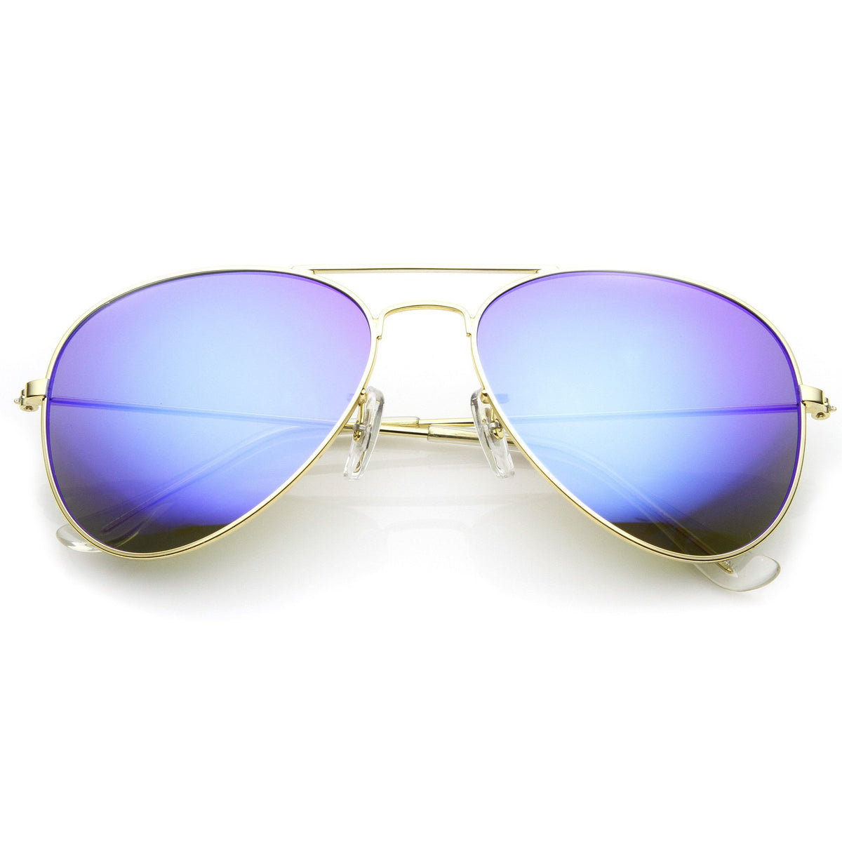 Zerouv Cunningham Gold Revo Lens Aviator Sunglasses Zerouv 