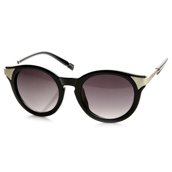 Womens Retro P3 Round Circle Fashion Cat Eye Sunglasses 8986 - zeroUV