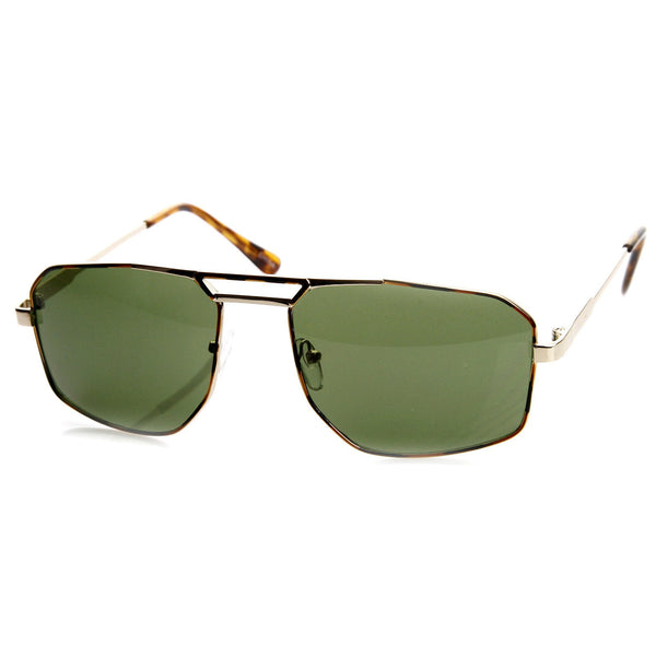 Modern Mens Fashion GQ Square Metal Aviator Sunglasses 8989 zeroUV