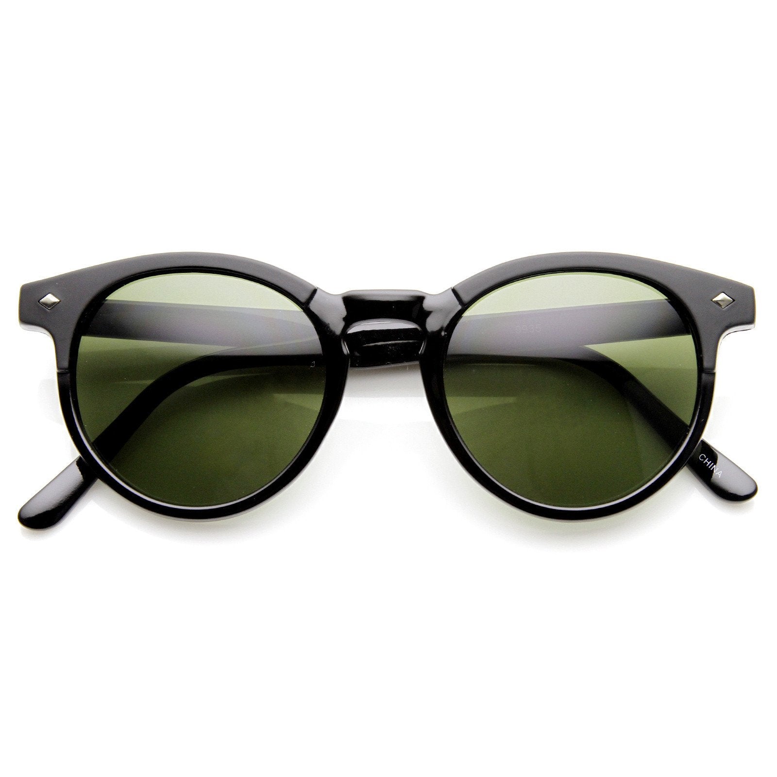 horn rimmed sunglasses mens