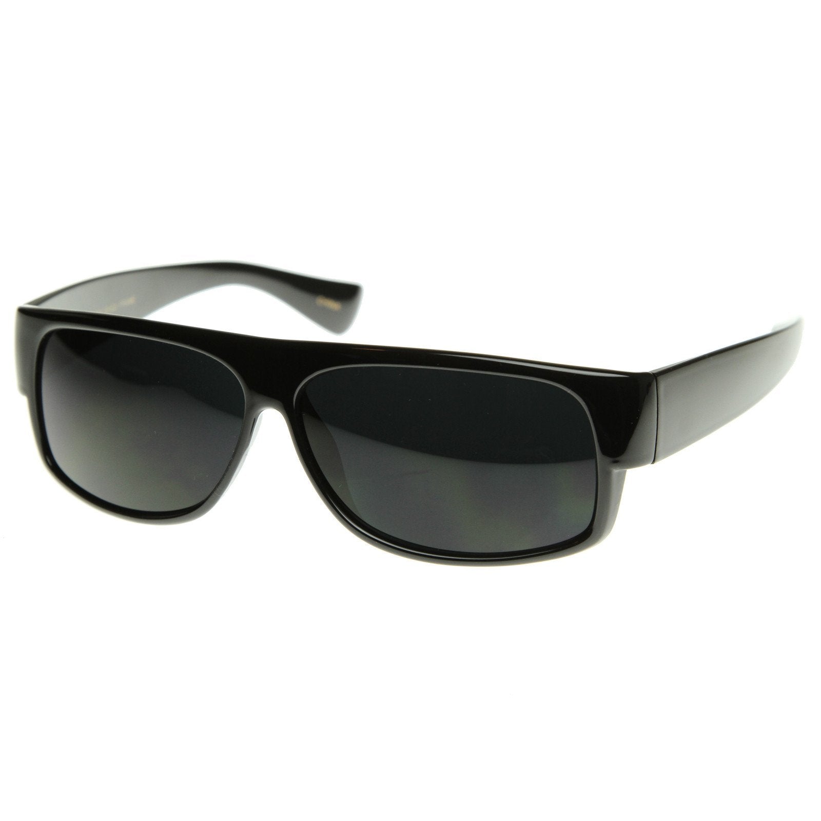 Retro 1980s Hip Hop Flat Top Gangster Sunglasses Zerouv 