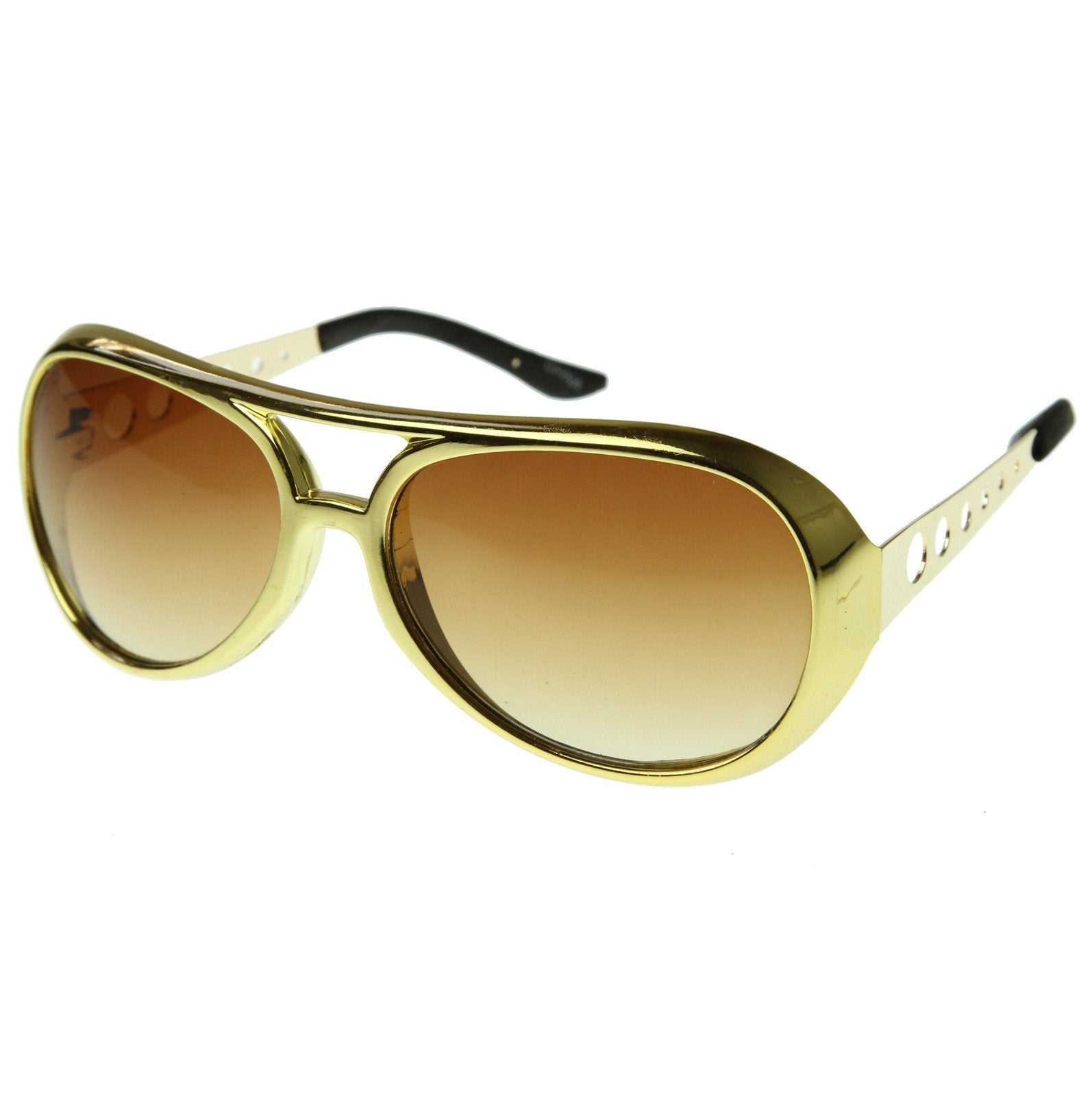 Retro Large Elvis The King Aviator Sunglasses Zerouv 