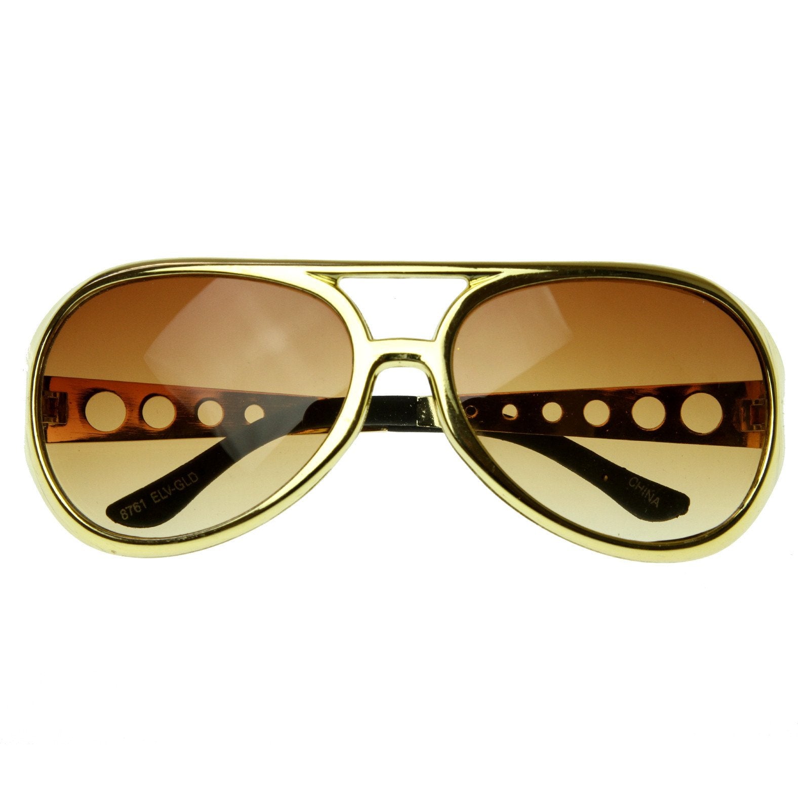 Retro Large Elvis King Of Rock and Roll Aviator Sunglasses 2203