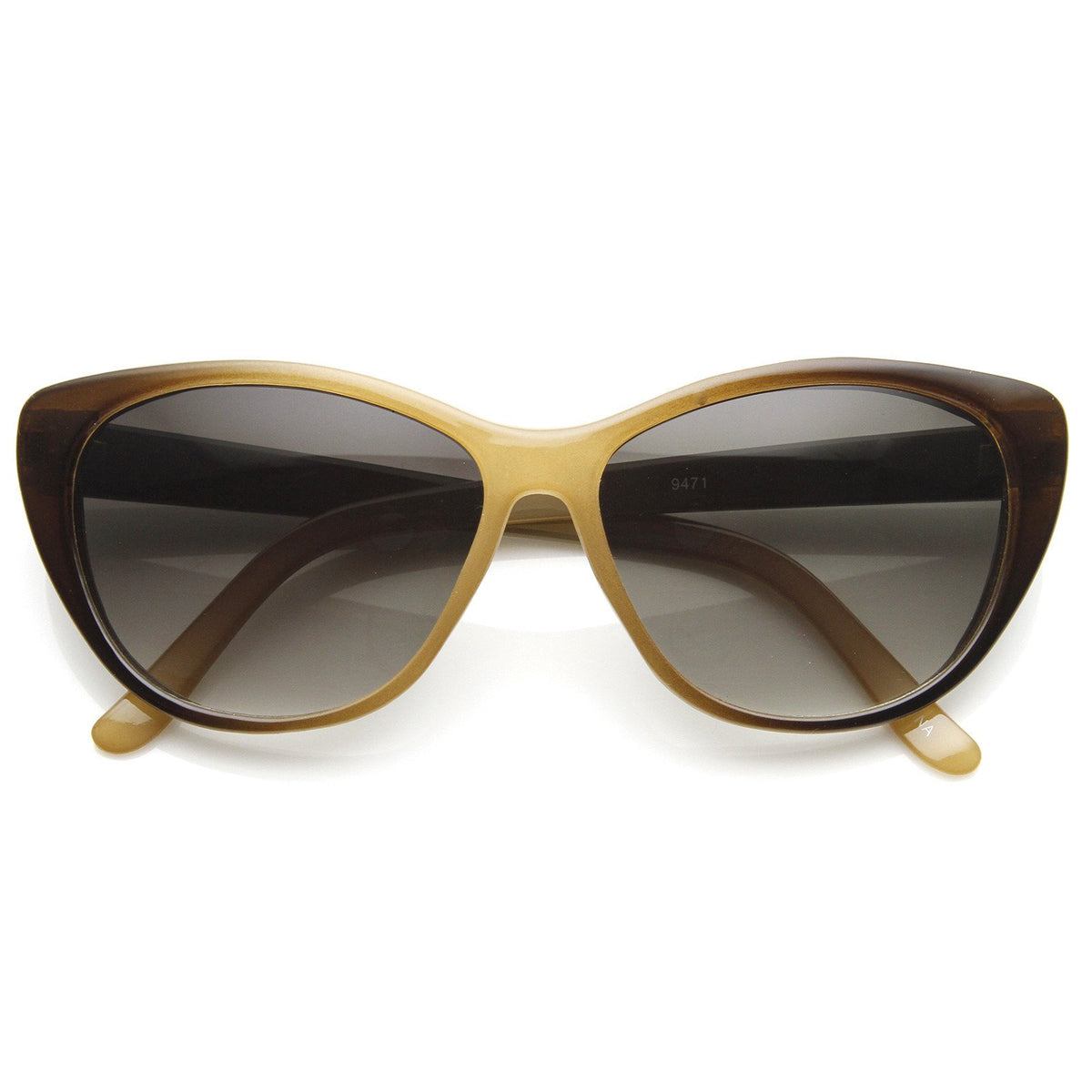 New Two Tone Fade Women's Cat Eye Sunglasses - zeroUV