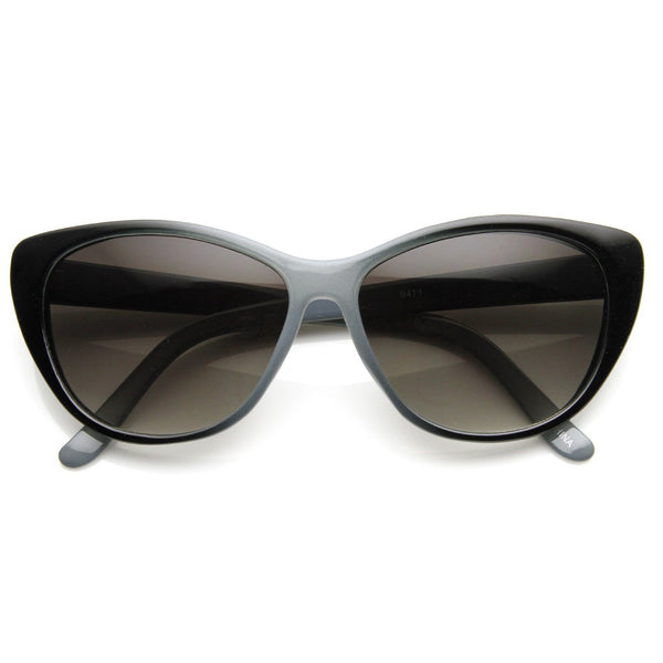 New Two Tone Fade Women's Cat Eye Sunglasses - zeroUV