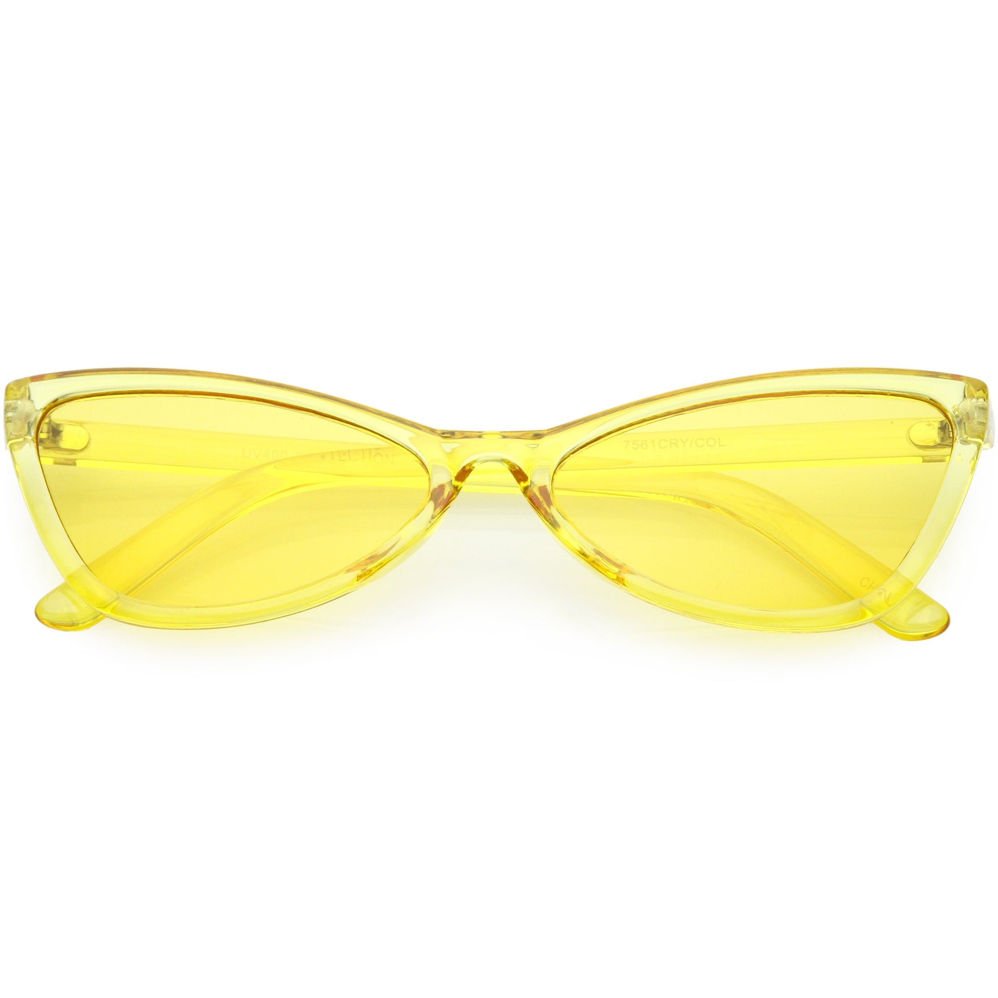 Retro Small Triangle Transparent Color Tone Lens Cat Eye Sunglasses ...