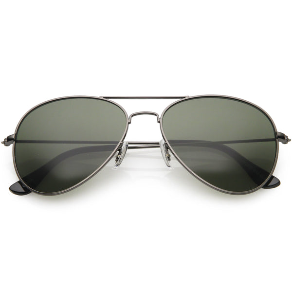 Original Classic Metal Military Aviator Sunglasses - zeroUV