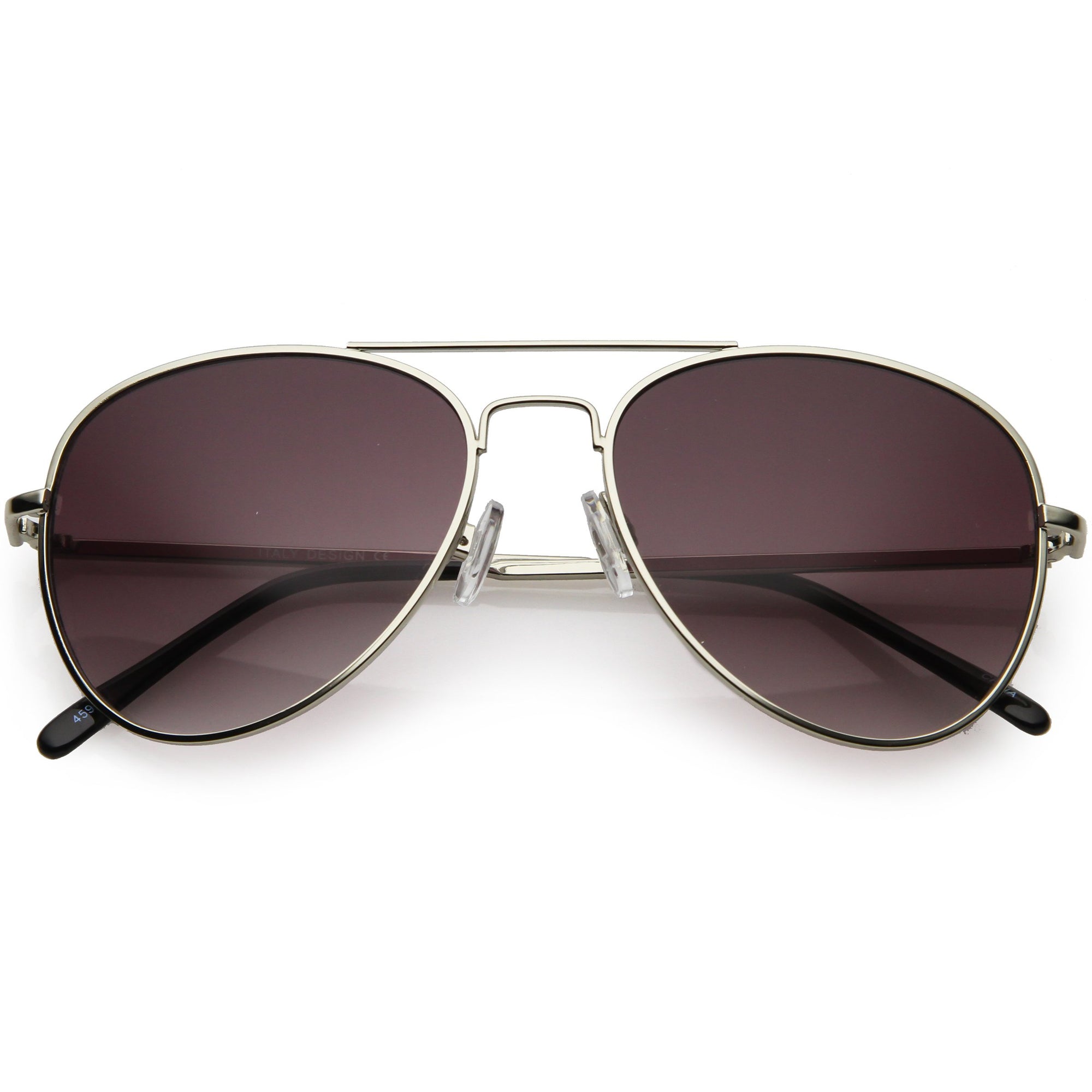 Medium Classic Retro Metal Frame Aviator Sunglasses - zeroUV