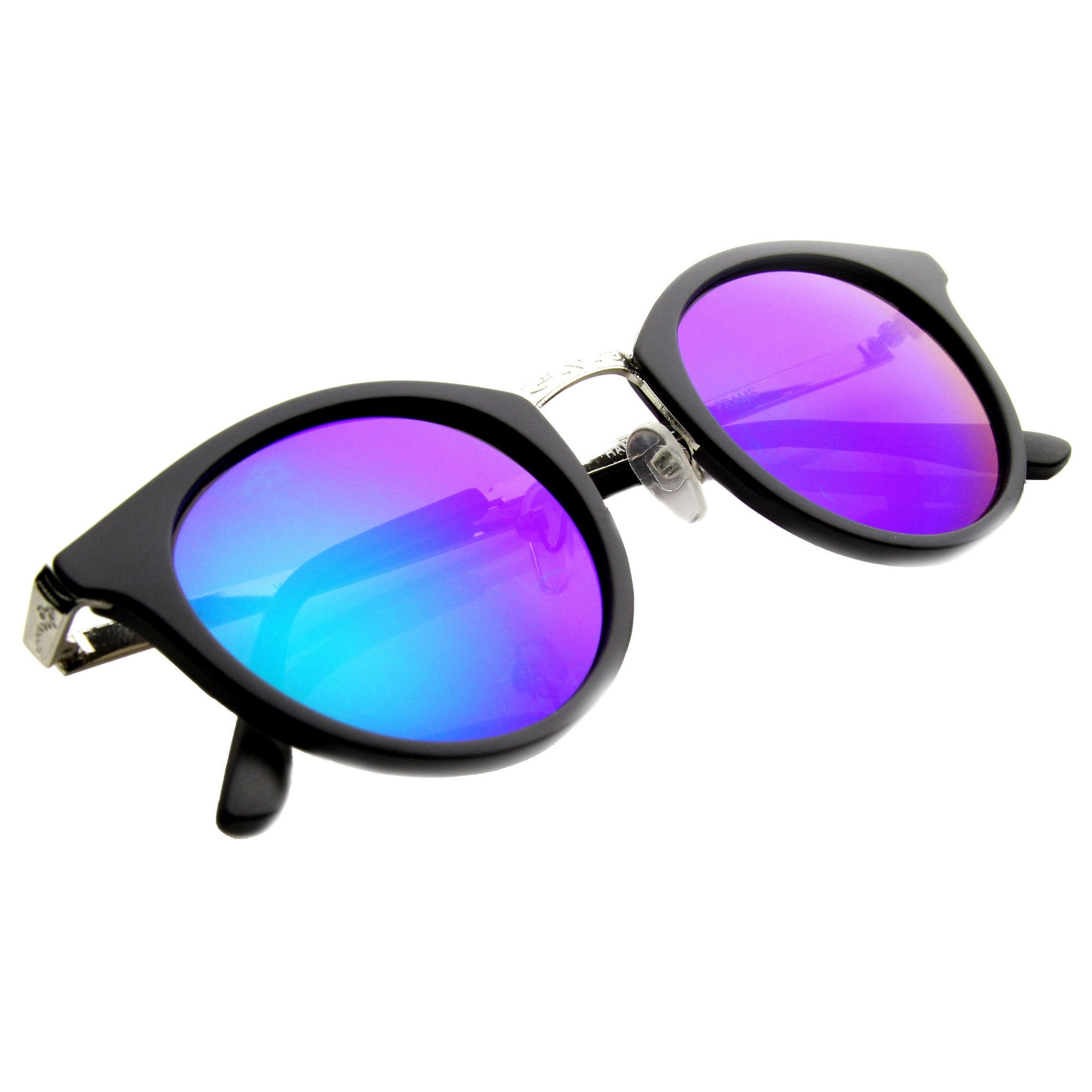 Retro European Round Horned Rim Revo Lens Sunglasses Zerouv 