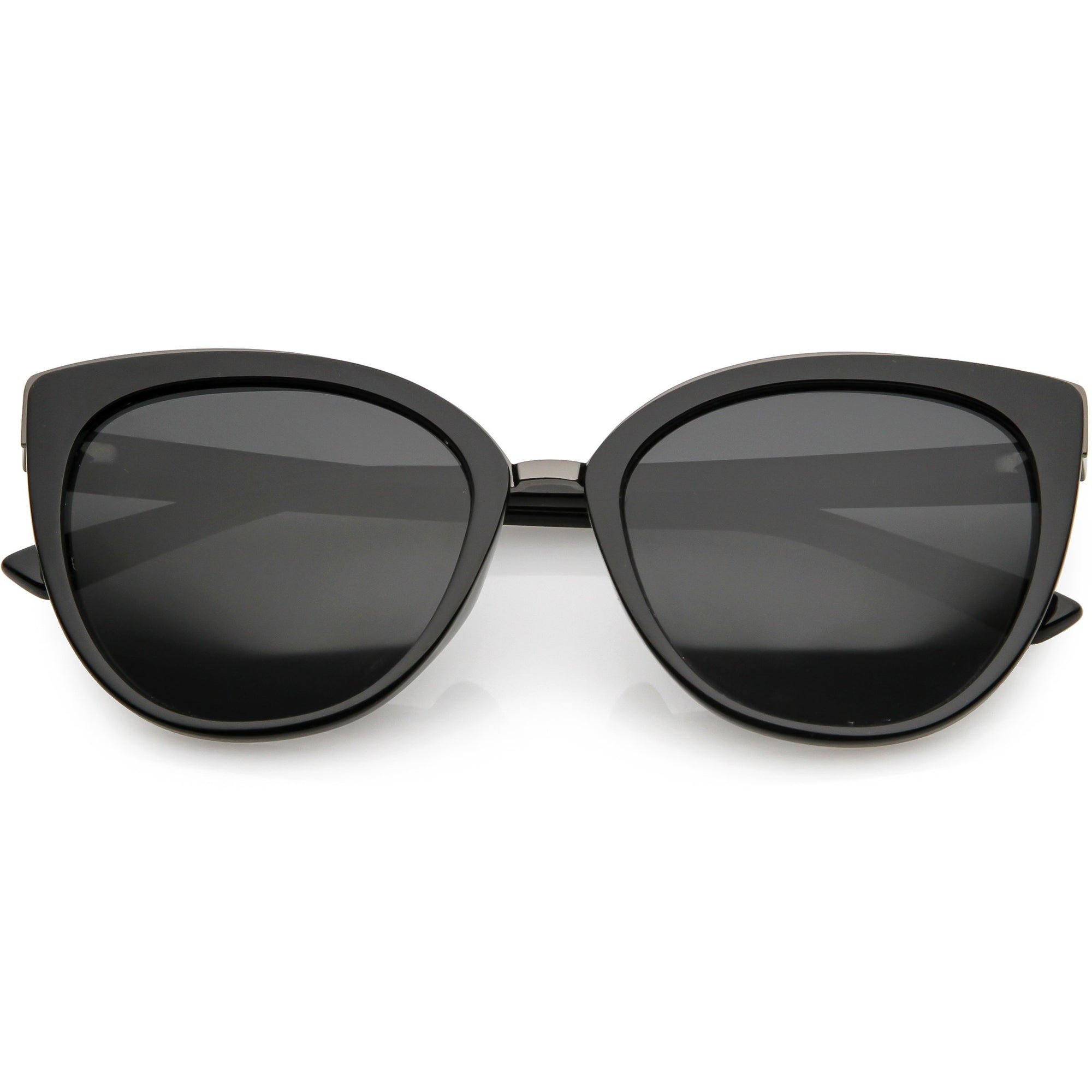 Women's Large Polarized Dual Layer Cat Eye Sunglasses - zeroUV