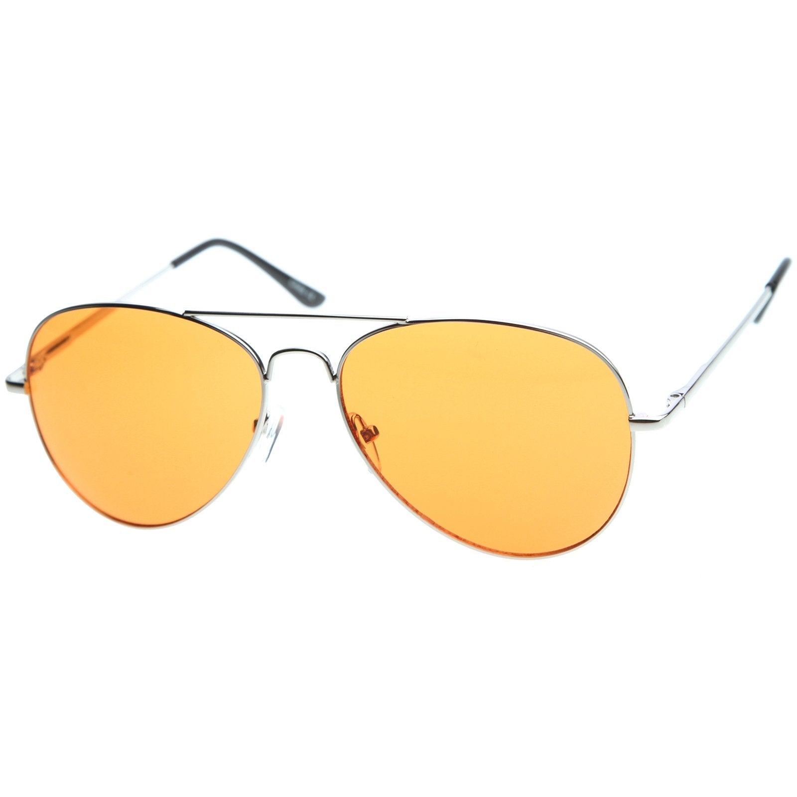 Retro Metal Aviator Color Lens Aviator Sunglasses Zerouv 