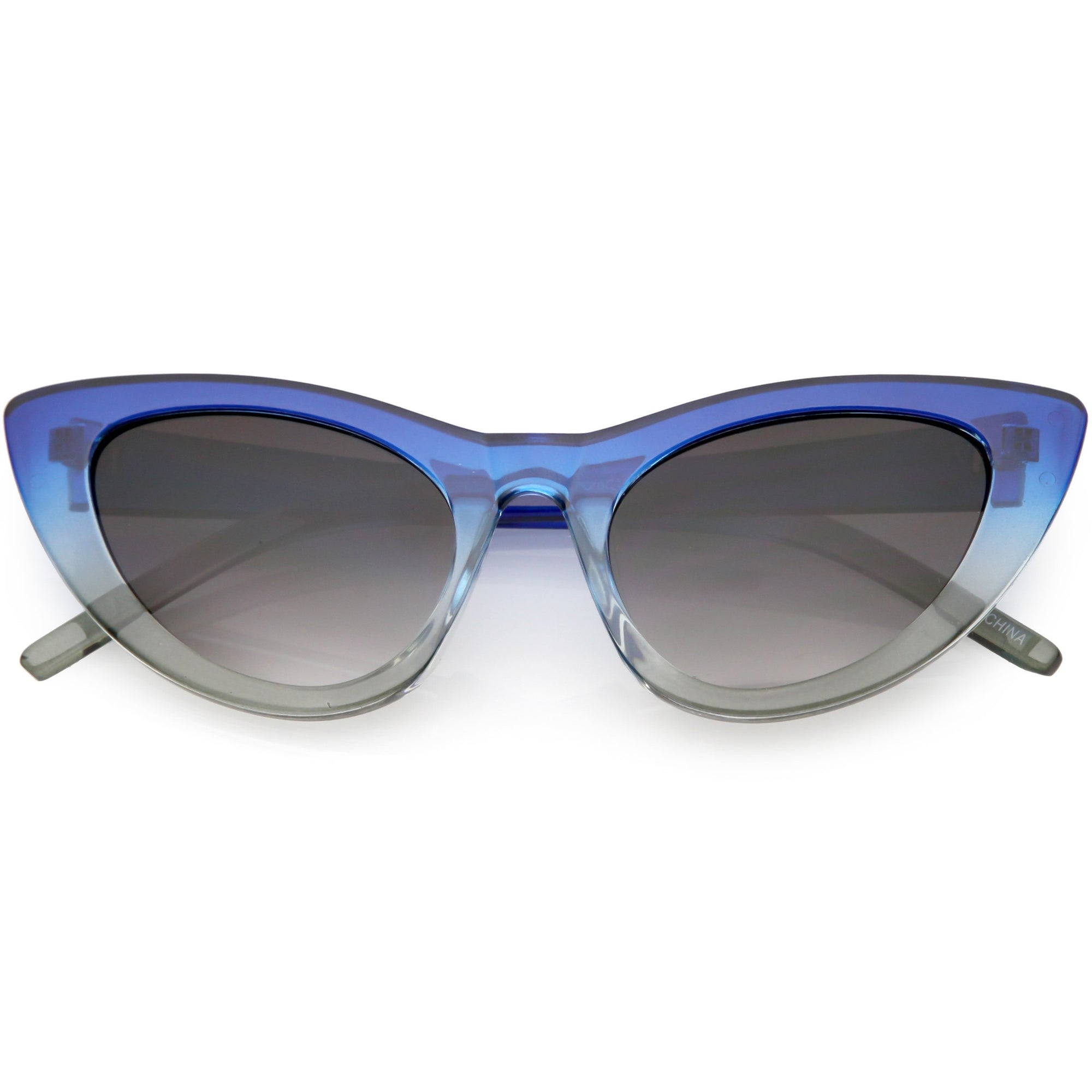 Women's Oversize Translucent Gradient Lens Cat Eye Sunglasses - zeroUV