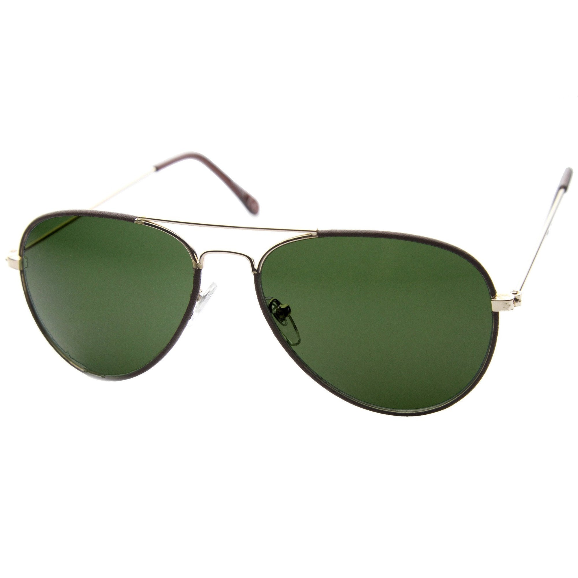 Military Classic Mirrored Metal Aviator Sunglasses - zeroUV