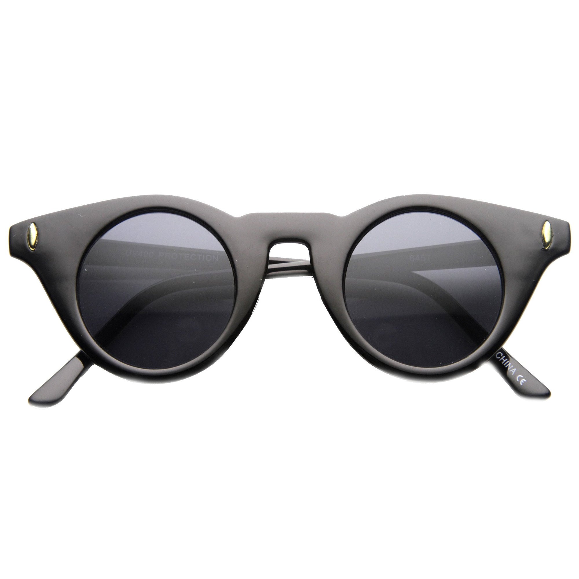 Vintage Inspired Round Cat Eye Sunglasses - zeroUV