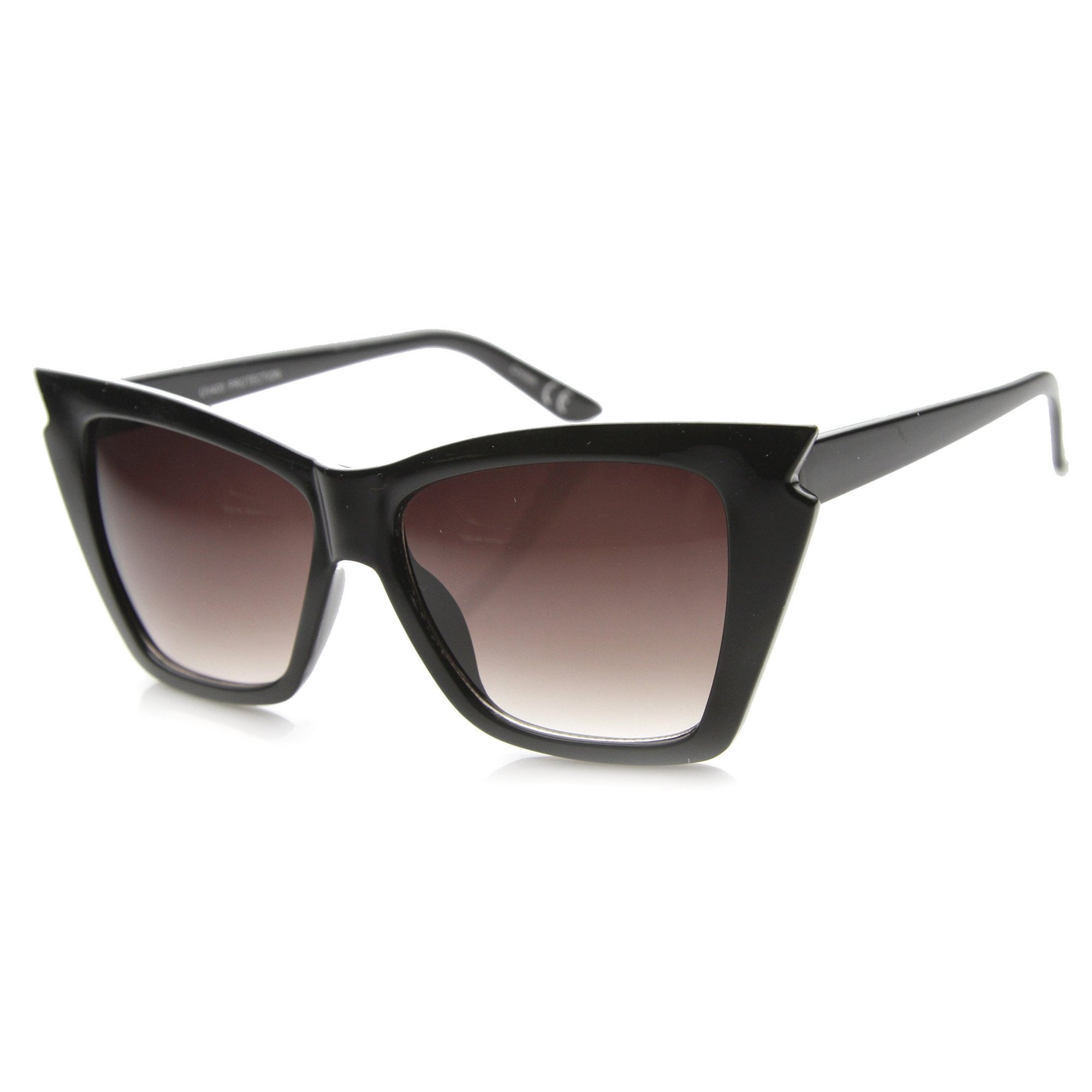 Indie Fashion Women's Jagged Cat Eye Sunglasses - zeroUV