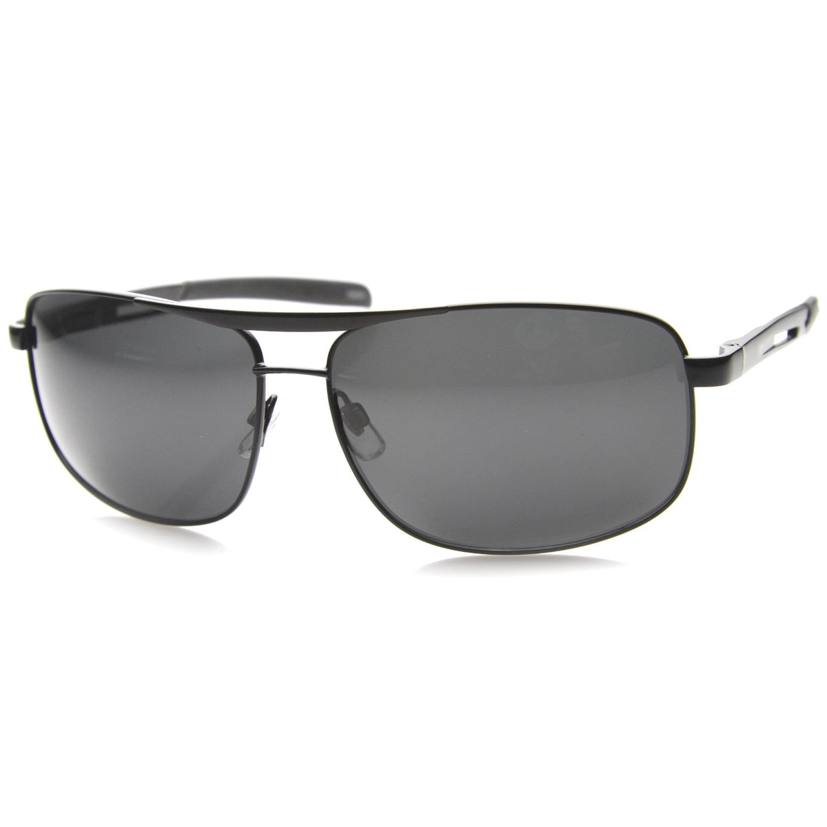 Men's Sports Metal Square Aviator Polarized Sunglasses - zeroUV