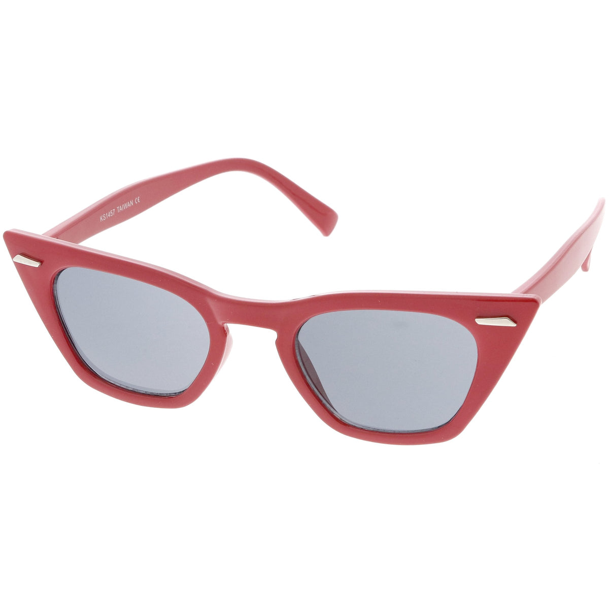 Womens Sharp Pointed Flat Top Cat Eye Retro Sunglasses 8683 Zerouv 