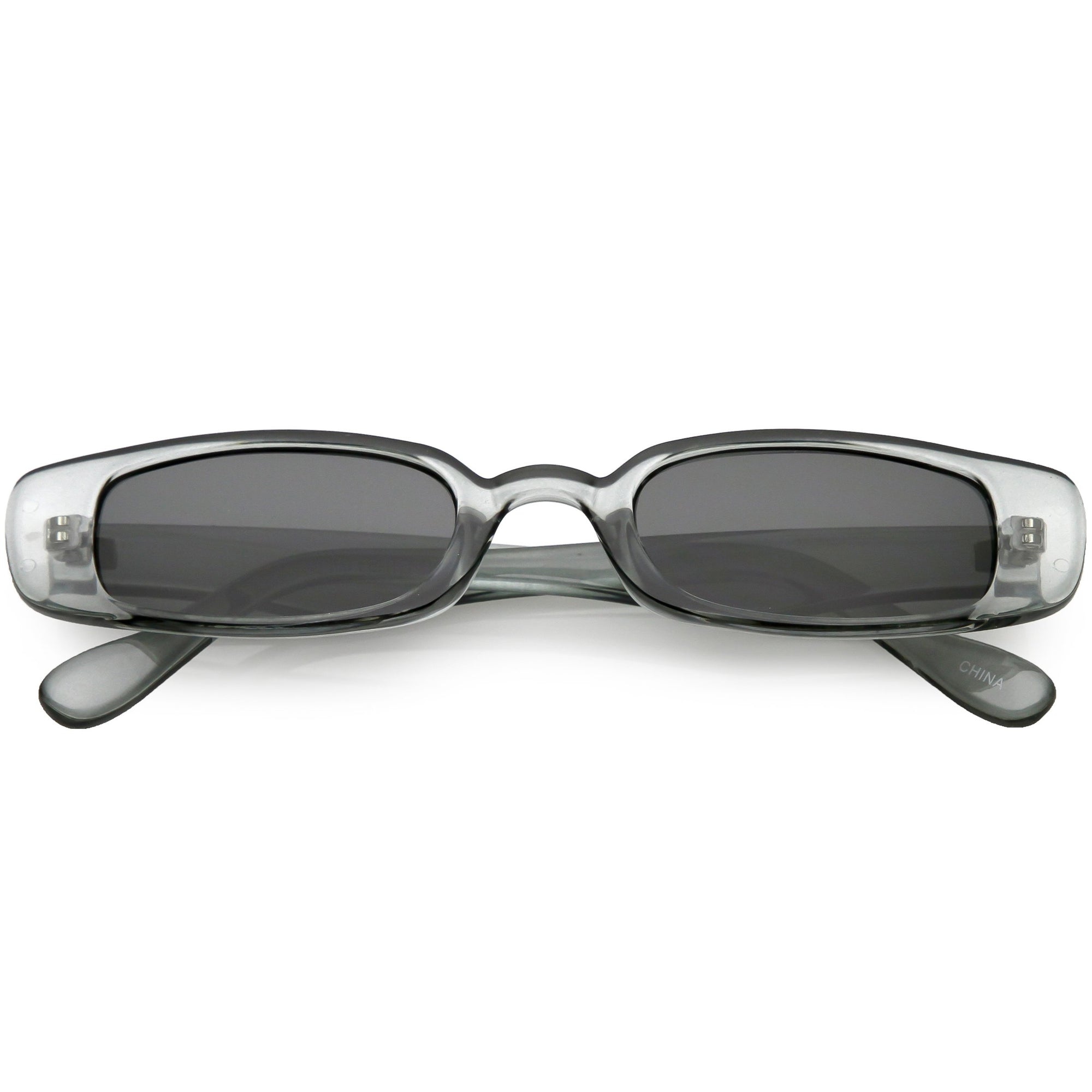 Retro 1990s Thin Rectangle Fashion Sunglasses Zerouv 