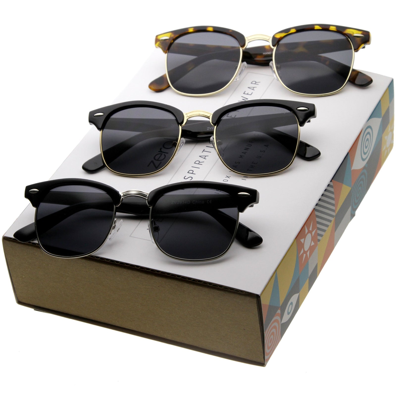 Wide Frame Square Retro Sunglasses – Taraiga