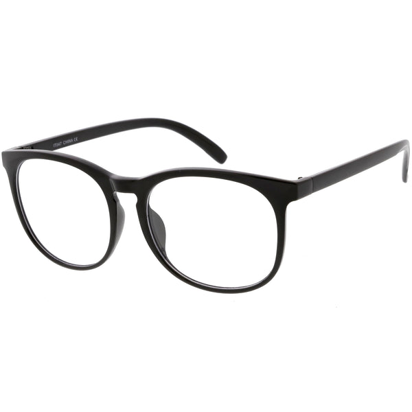 Classic Retro Dapper Round P3 Clear Lens Glasses Zerouv 