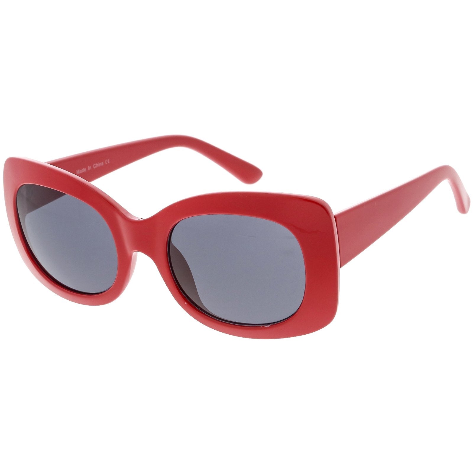 Women's Retro Rectangle 1950's Fashion Sunglasses - zeroUV