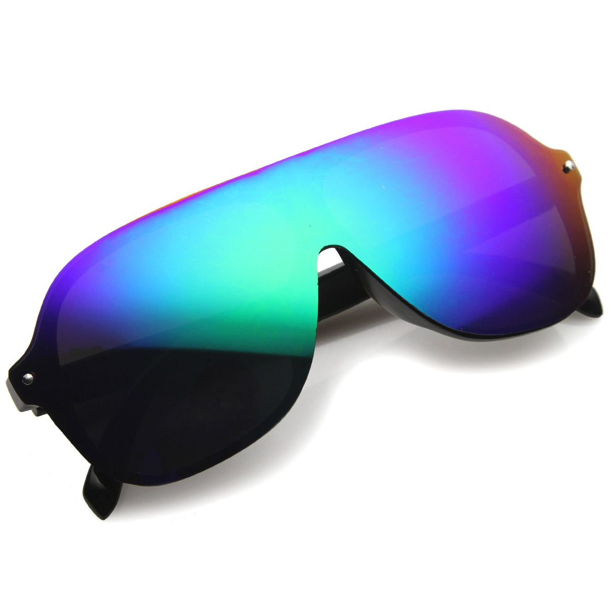 Retro Disco Mono Lens Revo Lens Aviator Sunglasses - zeroUV