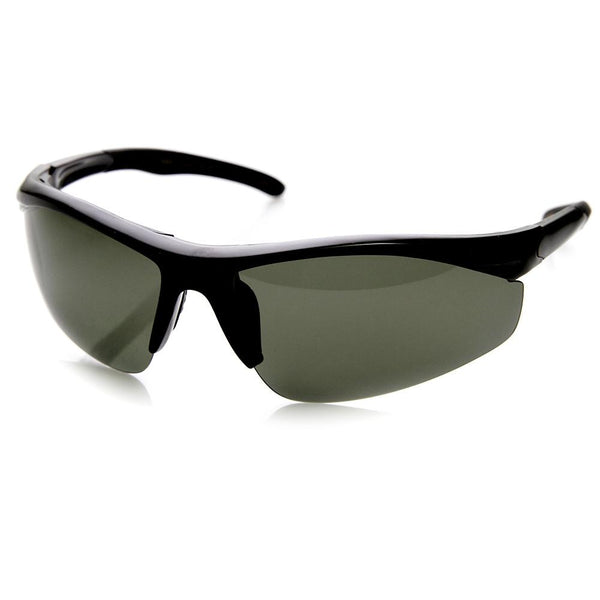 Mens Performance Half Sports Wrap Around Sunglasses Zerouv 