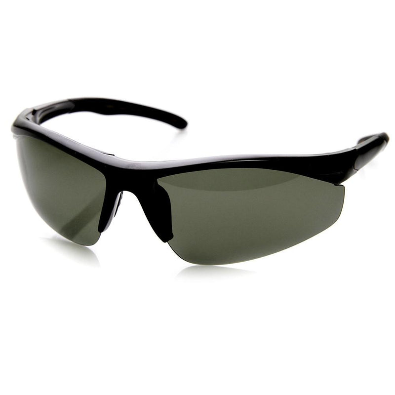 Mens Polarized Action Sports Wrap Around Sunglasses - zeroUV