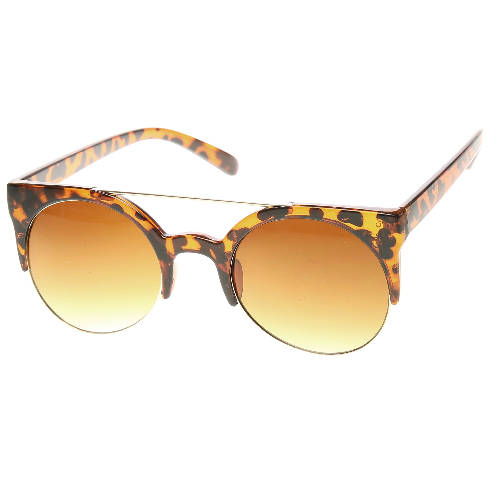 double bridge cat eye sunglasses