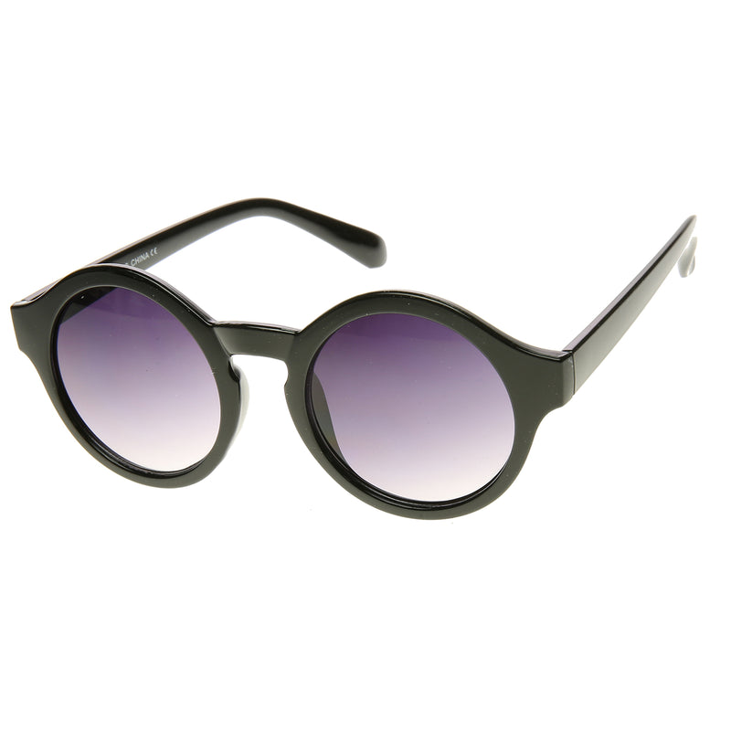 Classic Retro Keyhole Round P3 Frame Sunglasses Zerouv 